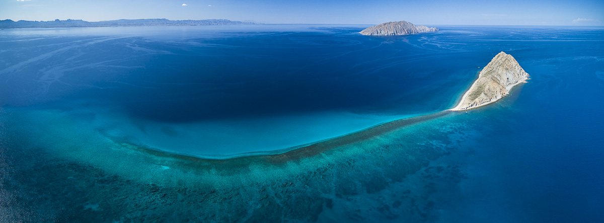 Natural History Photography, Aerial view of the Sea of Cortez, Mexico