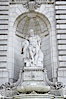 Statue at entrance to New York City Public Library. Manhattan, New York City, New York, USA. Image #11158