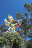 Sun God is a strange artwork, the first in the Stuart Collection at University of California San Diego (UCSD).  Commissioned in 1983 and produced by Niki de Sainte Phalle, Sun God has become a landmark on the UCSD campus. University of California, San Diego, La Jolla, USA. Image #12837
