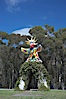 Sun God is a strange artwork, the first in the Stuart Collection at University of California San Diego (UCSD).  Commissioned in 1983 and produced by Niki de Sainte Phalle, Sun God has become a landmark on the UCSD campus. University of California, San Diego, La Jolla, California, USA. Image #12839