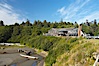 Kalaloch Lodge sits atop bluffs overlooking the Kalaloch River and Pacific Ocean. Kalaloch, Olympic National Park, Washington, USA. Image #13782