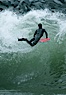 He made it.  The Wedge. The Wedge, Newport Beach, California, USA. Image #14216