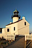 The old Point Loma lighthouse operated from 1855 to 1891 above the entrance to San Diego Bay.  It is now a maintained by the National Park Service and is part of Cabrillo National Monument. Cabrillo National Monument, San Diego, California, USA. Image #14521
