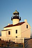 The old Point Loma lighthouse operated from 1855 to 1891 above the entrance to San Diego Bay.  It is now a maintained by the National Park Service and is part of Cabrillo National Monument. Cabrillo National Monument, San Diego, California, USA. Image #14524