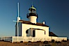 The old Point Loma lighthouse operated from 1855 to 1891 above the entrance to San Diego Bay.  It is now a maintained by the National Park Service and is part of Cabrillo National Monument. Cabrillo National Monument, San Diego, California, USA. Image #14525