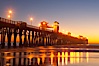 Oceanside Pier at dusk, sunset, night.  Oceanside. Oceanside Pier, Oceanside, California, USA. Image #14628