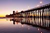 Oceanside Pier at dusk, sunset, night.  Oceanside. Oceanside Pier, Oceanside, California, USA. Image #14631