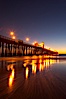 Oceanside Pier at dusk, sunset, night.  Oceanside. Oceanside Pier, Oceanside, California, USA. Image #14632