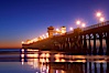 Oceanside Pier at dusk, sunset, night.  Oceanside. Oceanside Pier, Oceanside, California, USA. Image #14635