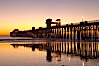 Oceanside Pier at dusk, sunset, night.  Oceanside. Oceanside Pier, Oceanside, California, USA. Image #14637