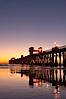 Oceanside Pier at dusk, sunset, night.  Oceanside. Oceanside Pier, Oceanside, California, USA. Image #14638