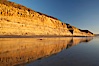 Sandstone cliffs rise above the beach at Torrey Pines State Reserve. Torrey Pines State Reserve, San Diego, California, USA. Image #14725