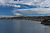 La Jolla Shores and the La Jolla Ecological Reserve and Underwater Park, looking north from the La Jolla sea caves.  Scripps Institution of Oceanography and its pier can be seen in the distance. La Jolla Ecological Reserve, La Jolla, California, USA. Image #14752