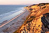 Sandstone cliffs at Torrey Pines State Park, viewed from high above the Pacific Ocean near the Indian Trail. Torrey Pines State Reserve, San Diego, California, USA. Image #14769