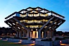 UCSD Library glows at sunset (Geisel Library, UCSD Central Library). University of California, San Diego, La Jolla, California, USA. Image #14775