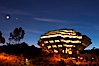UCSD Library glows at sunset (Geisel Library, UCSD Central Library). University of California, San Diego, La Jolla, California, USA. Image #14784