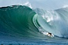 2006 Mavericks surf contest champion Grant Twiggy Baker of South Africa.  Final round, Mavericks surf contest, February 7, 2006. Mavericks, Half Moon Bay, California, USA. Image #15299