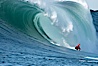 Tyler Smith, final round, Mavericks surf contest (second place), February 7, 2006. Mavericks, Half Moon Bay, California, USA. Image #15301