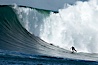 Evan Slater, Mavericks surf contest (fifth place), February 7, 2006. Mavericks, Half Moon Bay, California, USA. Image #15304