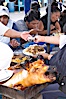 Otavalo market, a large and famous Andean market high in the Ecuadorian mountains, is crowded with locals and tourists each Saturday. San Pablo del Lago, Otavalo, Ecuador. Image #16799