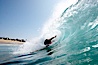 Bodysurfing at the Wedge in Newport Beach. The Wedge, Newport Beach, California, USA. Image #16990