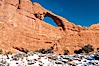 Skyline Arch spans 90 feet. Skyline Arch, Arches National Park, Utah, Utah, USA. Image #18172
