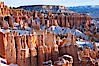 Bryce Canyon hoodoos line all sides of the Bryce Amphitheatre. Bryce Canyon National Park, Utah, USA. Image #18617