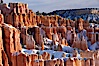 Bryce Canyon hoodoos line all sides of the Bryce Amphitheatre. Bryce Canyon National Park, Utah, USA. Image #18618