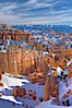 Bryce Canyon hoodoos line all sides of the Bryce Amphitheatre. Bryce Canyon National Park, Utah, USA. Image #18621