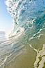 Breaking wave, early morning surf. Ponto, Carlsbad, California, USA. Image #19408