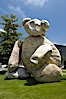 Bear is another of the odd outdoor "art" pieces of the UCSD Stuart Collection.  Created by Tim Hawkinson in 2001 of eight large stones, it sits in the courtyard of the UCSD Jacobs School of Engineering. University of California, San Diego, La Jolla, California, USA. Image #20851