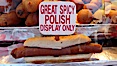 Hot dog, great spicy polish. Del Mar Fair, Del Mar, California, USA. Image #20861