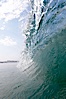 Breaking wave, morning surf, curl, tube. Ponto, Carlsbad, California, USA. Image #20883