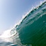 Breaking wave, morning surf, curl, tube. Ponto, Carlsbad, California, USA. Image #20885