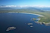 Ahouse Bay and Vargas Island, aerial photo, Clayoquot Sound in the foreground, near Tofino on the west coast of Vancouver Island. Tofino, British Columbia, Canada. Image #21068