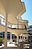 Breezeway between Bonner Hall and Mayer Hall, University of California San Diego (UCSD). University of California, San Diego, La Jolla, California, USA. Image #21217