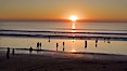 Moonlight Beach at sunset. Moonlight Beach, Encinitas, California, USA. Image #21793
