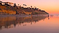 Moonlight Beach at sunset. Moonlight Beach, Encinitas, California, USA. Image #21794
