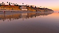 Moonlight Beach at sunset. Moonlight Beach, Encinitas, California, USA. Image #21796