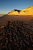 Torrey Pines State Beach, sandstone cliffs rise above the beach at Torrey Pines State Reserve. Torrey Pines State Reserve, San Diego, California, USA. Image #22437