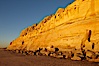 Torrey Pines State Beach, sandstone cliffs rise above the beach at Torrey Pines State Reserve. Torrey Pines State Reserve, San Diego, California, USA. Image #22439