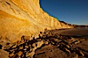 Boulders and sandstone cliffs, Torrey Pines State Beach. Torrey Pines State Reserve, San Diego, California, USA. Image #22442