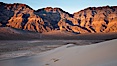 Sunset on the Last Chance Mountain Range, seen from Eureka Valley Sand Dunes. Eureka Dunes, Death Valley National Park, California, USA. Image #25238