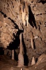 Limestone and marble underground formations, Miller's Chapel grotto in Oregon Caves National Monument.  Eons of acidified groundwater have slowly etched away at marble, creating the extensive and intricate cave formations in Oregon Caves National Monument. Oregon Caves National Monument, Oregon, USA. Image #25864