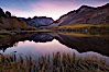 Sunset on North Lake in the eastern Sierra Nevada, autumn. Bishop Creek Canyon Sierra Nevada Mountains, Bishop, California, USA. Image #26054