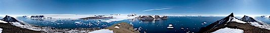 Panorama of Devil Island in Antarctica. Devil Island, Antarctic Peninsula, Antarctica. Image #26303