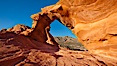 Natural arch formed in sandstone. Valley of Fire State Park, Nevada, USA. Image #26512