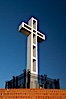 The Mount Soledad Cross, a landmark in La Jolla, California. The Mount Soledad Cross is a 29-foot-tall cross erected in 1954. La Jolla, California, USA. Image #26551