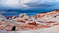 White Pocket, a beautiful and remote celebration of sandstone color and form. White Pocket, Vermillion Cliffs National Monument, Arizona, USA. Image #26620