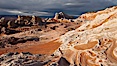 White Pocket, sandstone forms and colors are amazing. White Pocket, Vermillion Cliffs National Monument, Arizona, USA. Image #26622